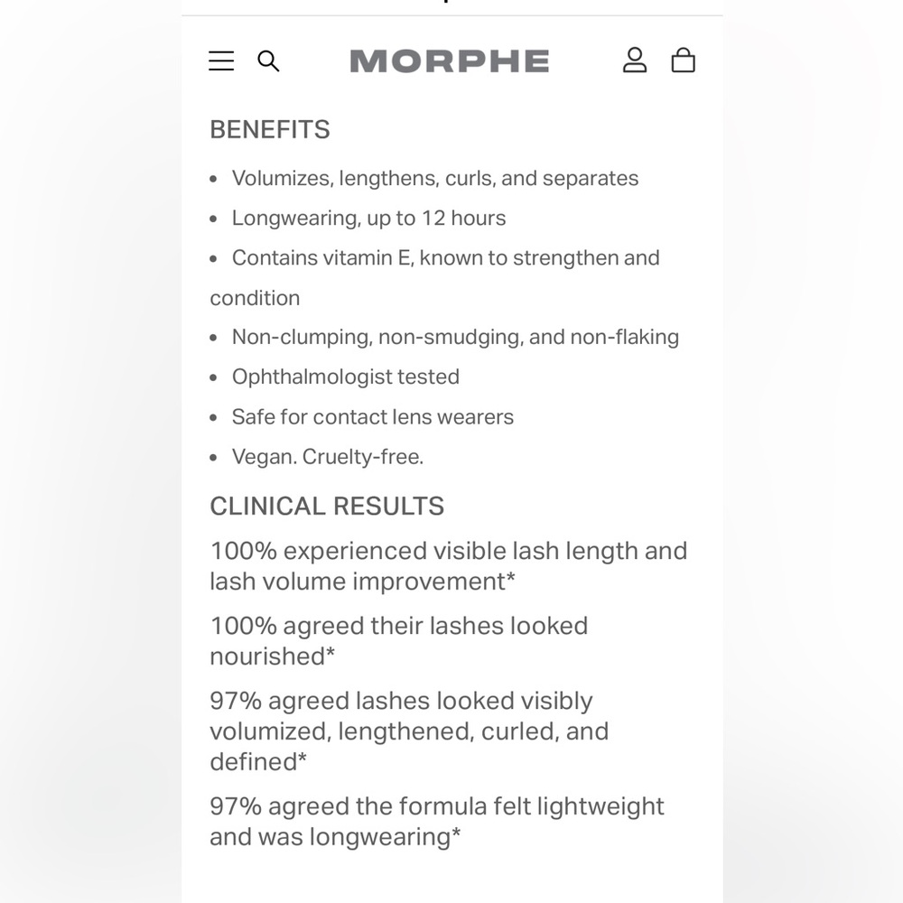 ✨5 for $25✨Morphe Wink & Wow Mascara - Black - New (no box) - Picture 6 of 8